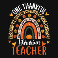 Thankful Librarian Teacher Thanksgiving Library Read Teacher Graphic Youth T-shirt | Artistshot