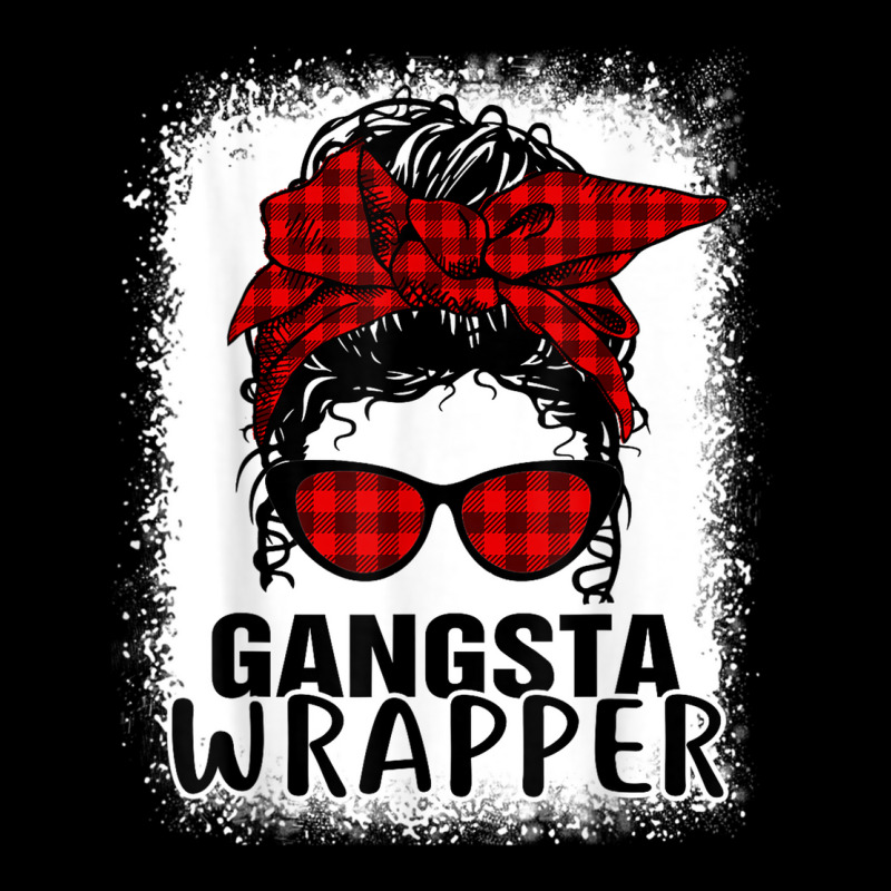 Bleached Buffalo Plaid Messy Bun Merry Gangsta Wrapper 2022 Youth Jogger | Artistshot