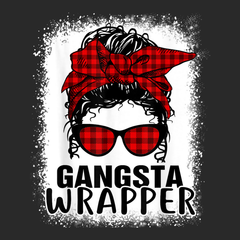 Bleached Buffalo Plaid Messy Bun Merry Gangsta Wrapper 2022 Toddler T-shirt | Artistshot