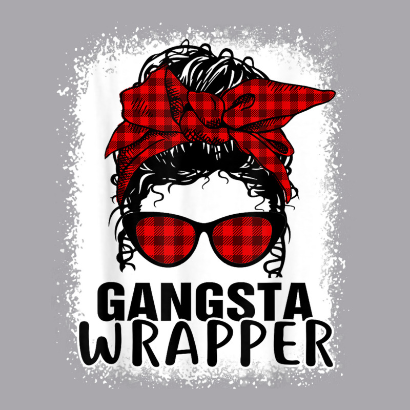 Bleached Buffalo Plaid Messy Bun Merry Gangsta Wrapper 2022 Youth 3/4 Sleeve | Artistshot