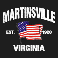 Martinsville Virginia Va Usa Stars & Stripes Vintage Style Premium Classic T-shirt | Artistshot