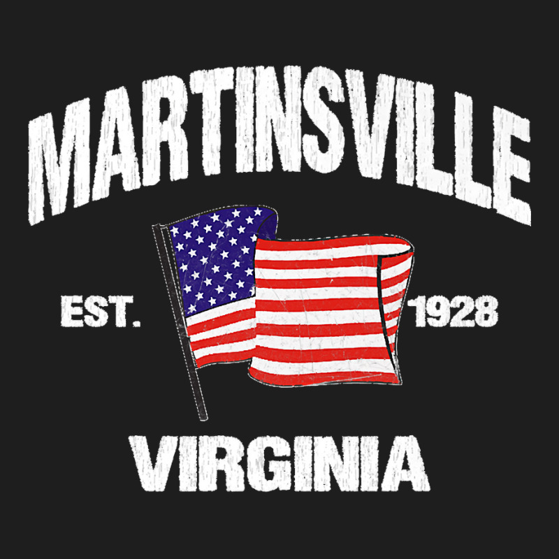 Martinsville Virginia Va Usa Stars & Stripes Vintage Style Premium Classic T-shirt | Artistshot