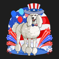 Poodle Dog Standard Poodle Dog Merica 4th Of July American 284 Classic T-shirt | Artistshot