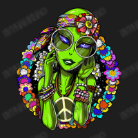 Space Alien Hippie Floral Peace Science Fiction Classic T-shirt | Artistshot