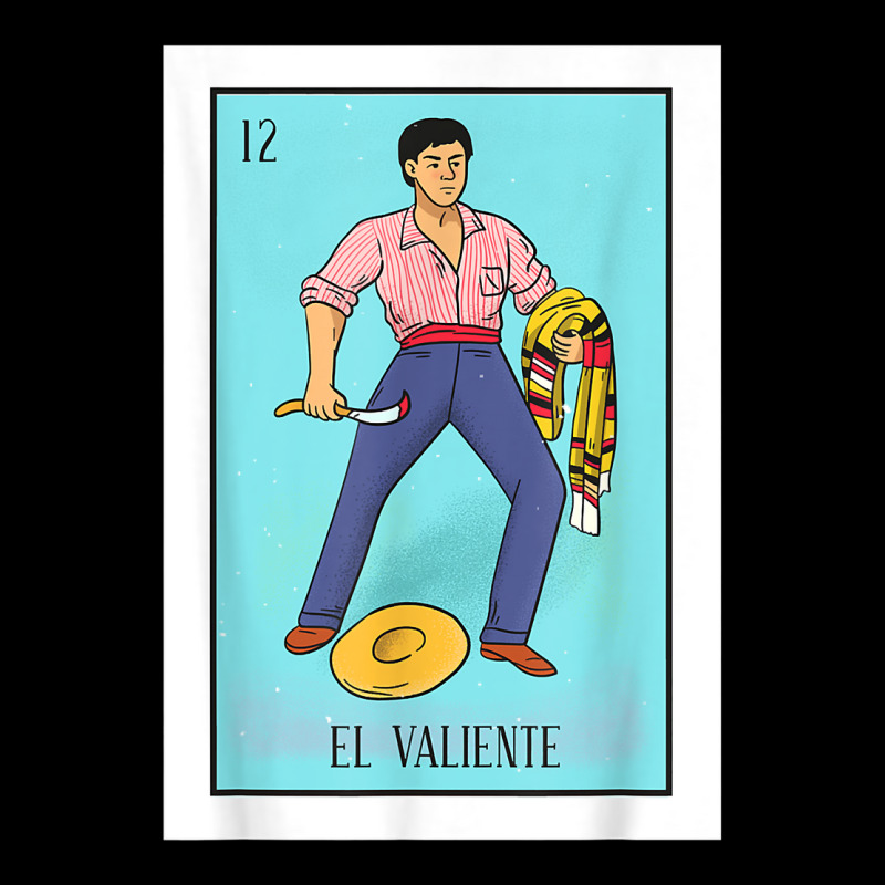 El Valiente Lottery Card Gift The Brave Card Mexican Lottery T Shirt Adjustable Cap by cm-arts | Artistshot