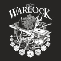 Rpg Class Series Warlock - White Version Ladies Fitted T-shirt | Artistshot