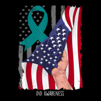 Dissociative Identity Disorder American Flag Teal Ribbon T Shirt Pocket T-shirt | Artistshot