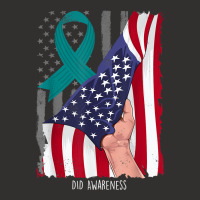 Dissociative Identity Disorder American Flag Teal Ribbon T Shirt Champion Hoodie | Artistshot