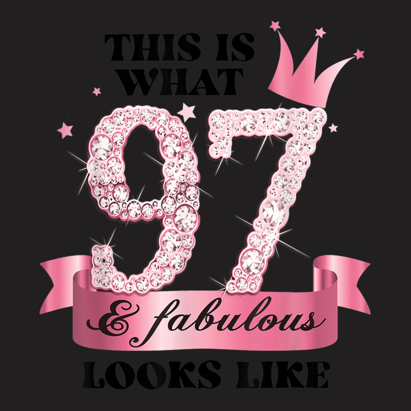 97 & Fabulous I Pink White Party Group Candid Photo Outfit T-shirt | Artistshot