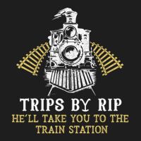 Trips By Rip Take Him To Train Station Retro Vintage Classic T-shirt | Artistshot