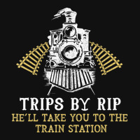 Trips By Rip Take Him To Train Station Retro Vintage Baby Beanies | Artistshot