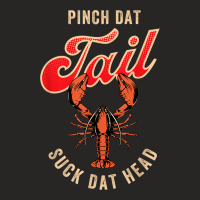 New Orleans Slang For Pinch Dat Tail Suck Dat Head Ladies Fitted T-shirt | Artistshot