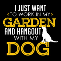 Work In My Garden And Hangout With My Dog Funny Pet Cropped Hoodie | Artistshot