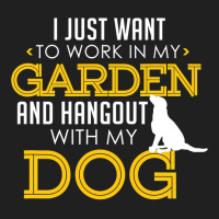 Work In My Garden And Hangout With My Dog Funny Pet Ladies Polo Shirt | Artistshot