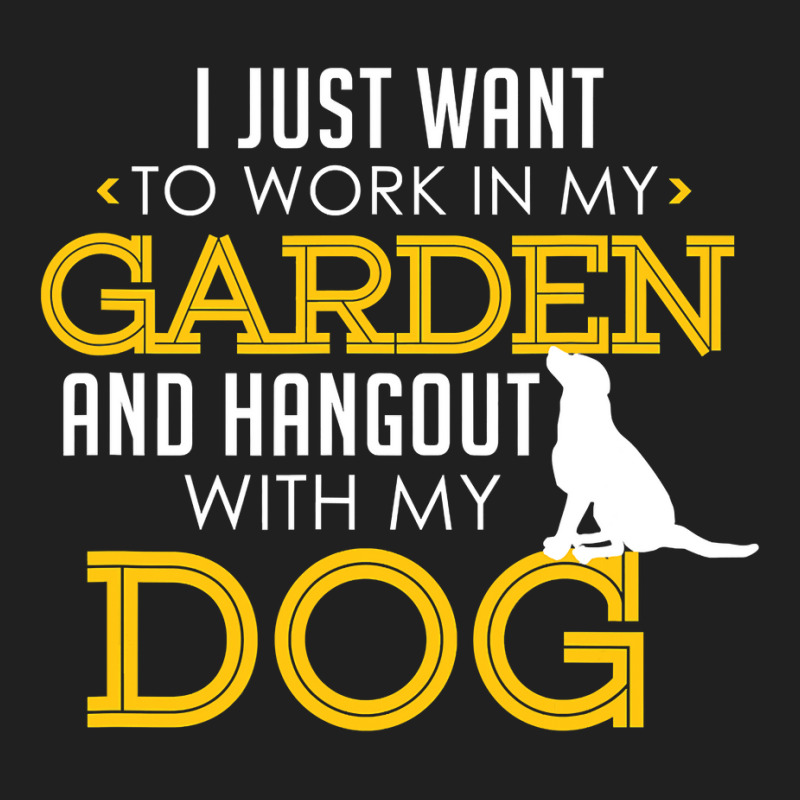 Work In My Garden And Hangout With My Dog Funny Pet Ladies Polo Shirt by cm-arts | Artistshot