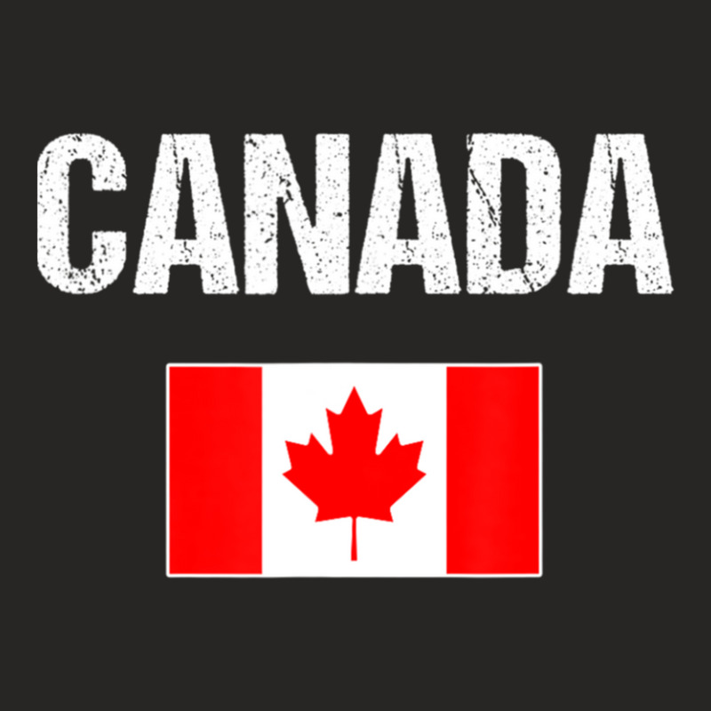 Canada Canadian Flag Womenyouthkids Ladies Fitted T-Shirt by CharlieFairchild | Artistshot