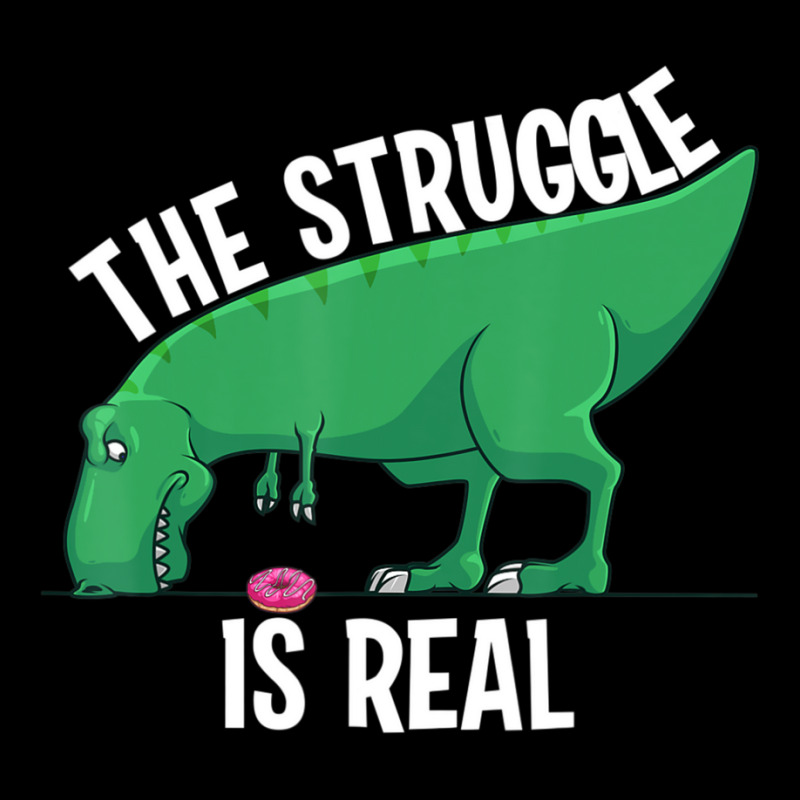 T-rex Men Women Cool The Struggle Is Real Donuts Pocket T-shirt | Artistshot