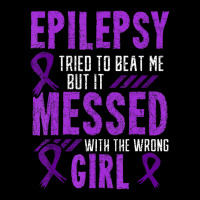 Epilepsy Warrior Day Epileptic Girl Purple Survivor Advocate V-neck Tee | Artistshot