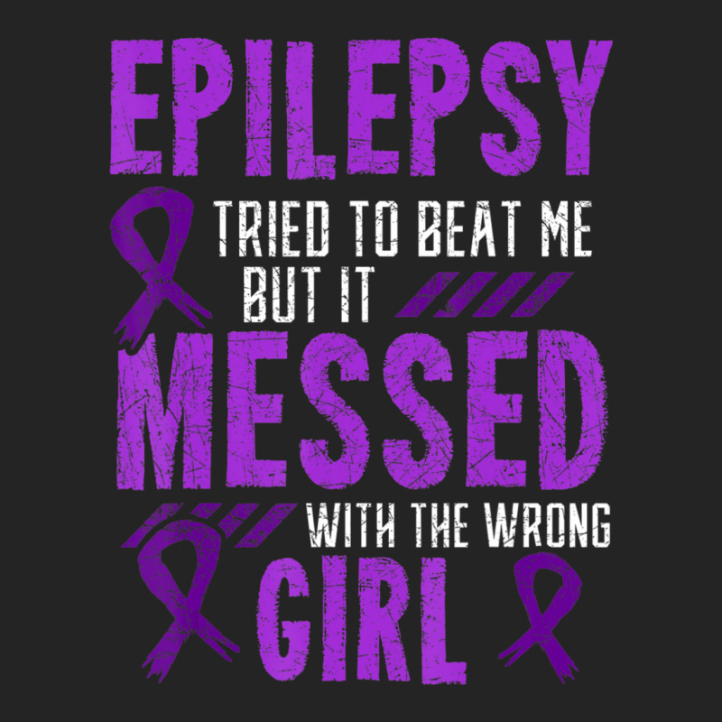 Epilepsy Warrior Day Epileptic Girl Purple Survivor Advocate 3/4 Sleeve Shirt | Artistshot