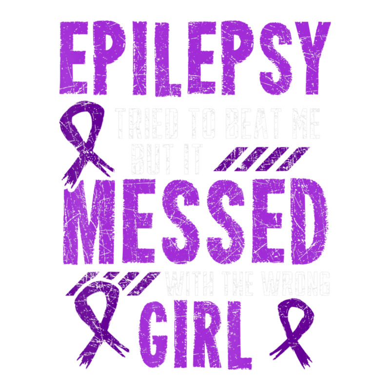 Epilepsy Warrior Day Epileptic Girl Purple Survivor Advocate Stainless Steel Water Bottle | Artistshot