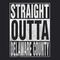 Straight Outta Delaware County Cool Home Quote Youth Tee | Artistshot