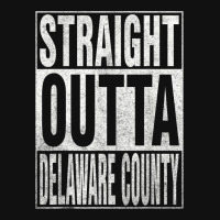 Straight Outta Delaware County Cool Home Quote Baby Beanies | Artistshot