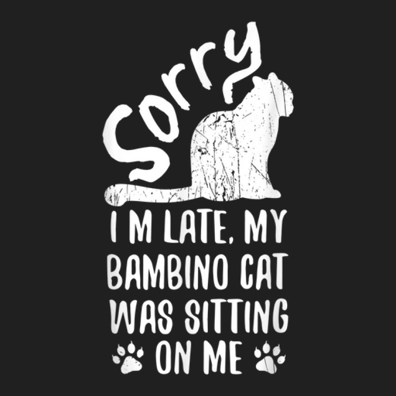 I'm Late My Bambino Cat Was Sitting On Me Funny Cat Lover Ladies Polo Shirt by Fashonus | Artistshot