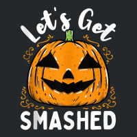 Lets Get Smashed Funny Pumpkin Halloween Drinking Costume Tank Top Crewneck Sweatshirt | Artistshot