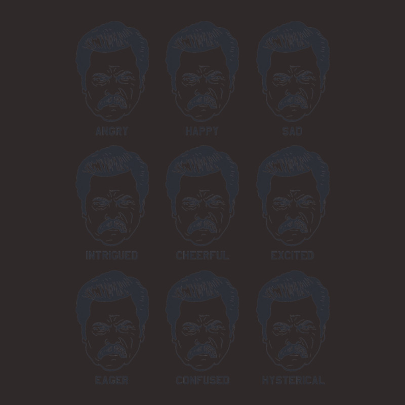 Ron Swanson Emotions Parks And Recreation Racerback Tank by AlmaWilliams | Artistshot