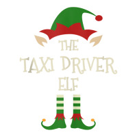 Taxi Driver Elf Funny Family Christmas Matching Group Xmas Tank Top Maternity Scoop Neck T-shirt | Artistshot