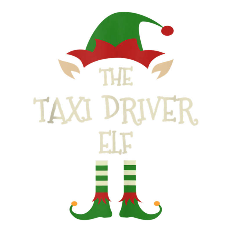 Taxi Driver Elf Funny Family Christmas Matching Group Xmas Tank Top Maternity Scoop Neck T-shirt by cm-arts | Artistshot