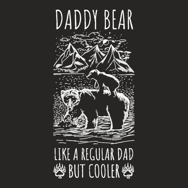 Mens Fathers Day Night Catch Father And Son Dad Paw Cool River Ladies Fitted T-Shirt by ROMAINEDWILEY | Artistshot