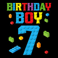 Master Builder 7th Birthday Boy 7 Seven Year Building Bricks Zipper Hoodie | Artistshot