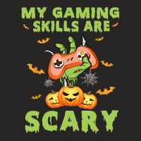 My Gaming Skills Are Scary Fun Halloween Game Lover Costume Ladies Fitted T-shirt | Artistshot