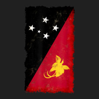 Distressed Papua New Guinea Flag National Pride Grunge Style Ladies Polo Shirt | Artistshot