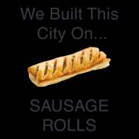 We Built This City ...on Sausage Rolls Funny British Design Men's 3/4 Sleeve Pajama Set | Artistshot