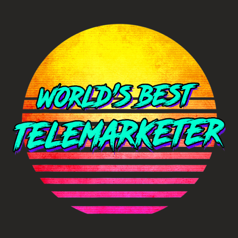 Telemarketing Worlds Best Telemarketer Ladies Fitted T-Shirt by cm-arts | Artistshot