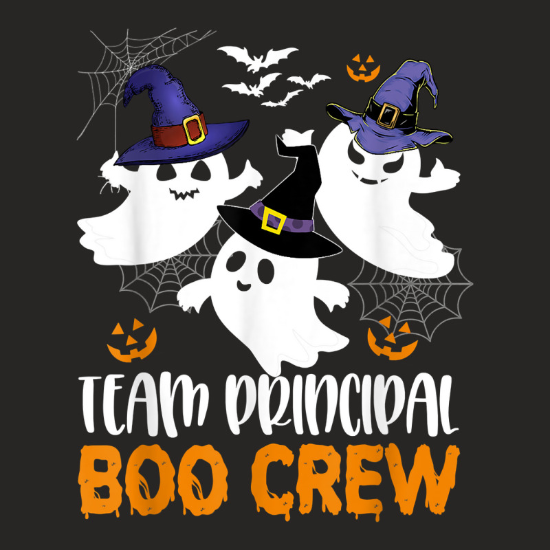 Team Principal Boo Crew Halloween Ghost Principal Teacher T Shirt Ladies Fitted T-Shirt by cm-arts | Artistshot