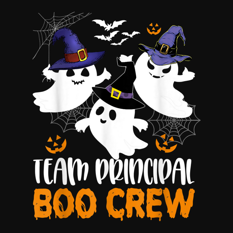 Team Principal Boo Crew Halloween Ghost Principal Teacher T Shirt Crop Top by cm-arts | Artistshot