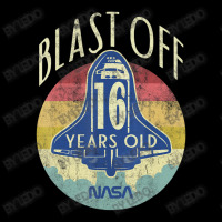 Space Shuttle Blast Off 16th Birthday Retro Portrait Lightweight Hoodie | Artistshot