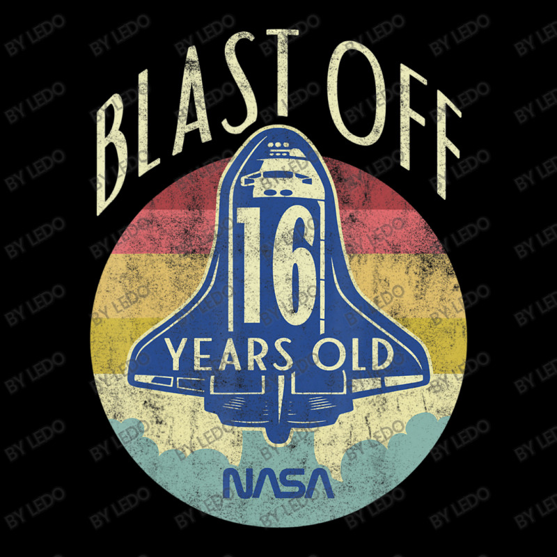 Space Shuttle Blast Off 16th Birthday Retro Portrait Lightweight Hoodie by ledo | Artistshot