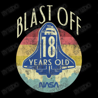 Space Shuttle Blast Off 18th Birthday Retro Portrait Adjustable Cap | Artistshot