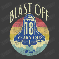 Space Shuttle Blast Off 18th Birthday Retro Portrait Men's Polo Shirt | Artistshot