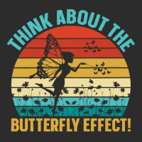 Butterfly Lover Gifts Retro Vintage Style Think About The Butterfly Ef Exclusive T-shirt | Artistshot