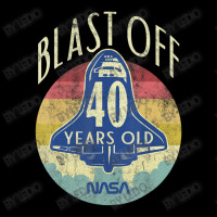 Space Shuttle Blast Off 40th Birthday Retro Portrait Adjustable Cap | Artistshot