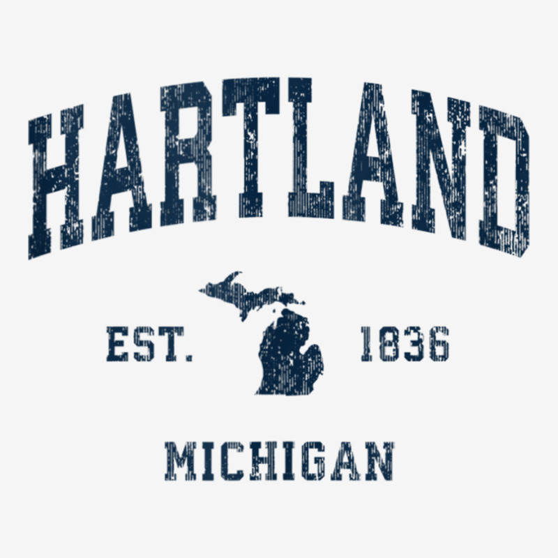 Hartland Michigan Mi Vintage Athletic Navy Sports Design Tank Top Adjustable Cap by cm-arts | Artistshot