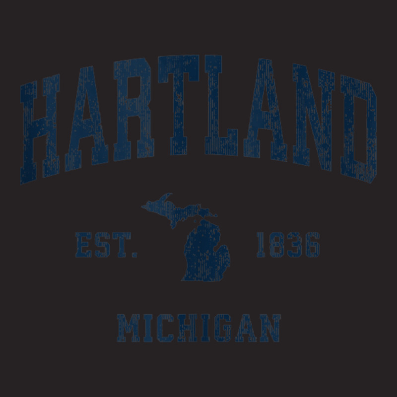 Hartland Michigan Mi Vintage Athletic Navy Sports Design Tank Top Vintage Cap by cm-arts | Artistshot