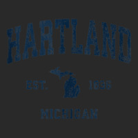 Hartland Michigan Mi Vintage Athletic Navy Sports Design Tank Top Printed Hat | Artistshot