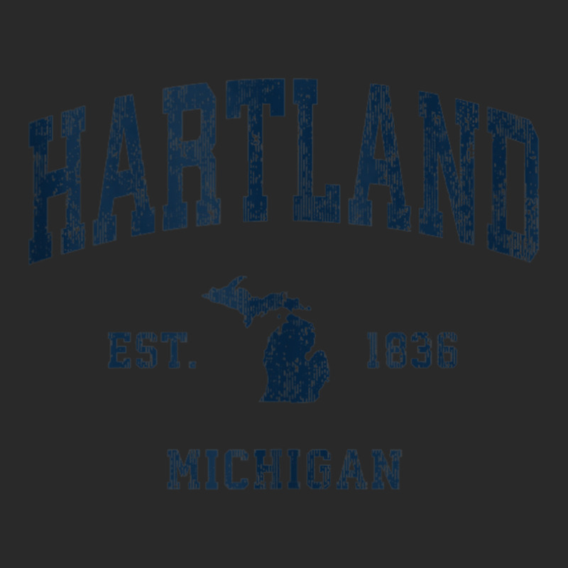 Hartland Michigan Mi Vintage Athletic Navy Sports Design Tank Top Printed hat by cm-arts | Artistshot