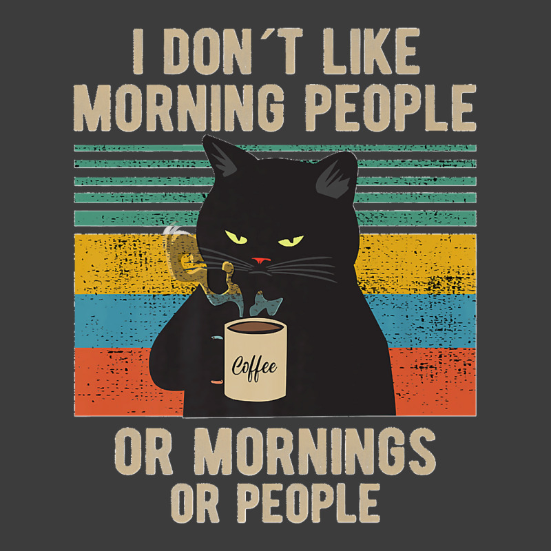 I Hate Morning People And Mornings And People Coffee Cat Premium Men's Polo Shirt by kevinnichols | Artistshot